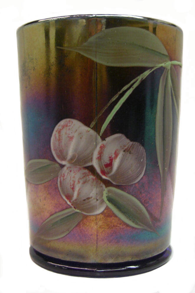 http://www.carnivalglassshowcase.com/mm5/graphics/00000001/Enameled-Cherries-Blue-Collar-Base-Tumbler-1.jpg