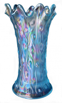 Northwood Tree Trunk Ice Blue Squatty Vase