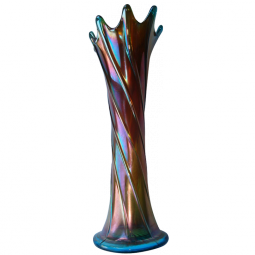 Dugan Spiralex Sapphire Midsize Vase