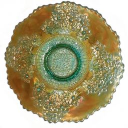 Fenton Orange Tree Aqua Opal Plate