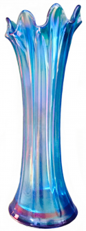 Northwood Thin Rib Sapphire Blue Vase