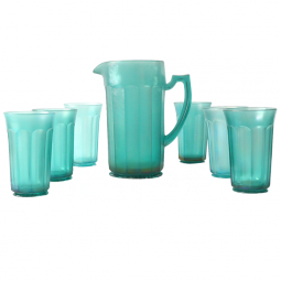 Imperial #600 Chesterfield Teal Tankard Water Set
