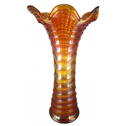 Imperial Ripple Amber Funeral Vase