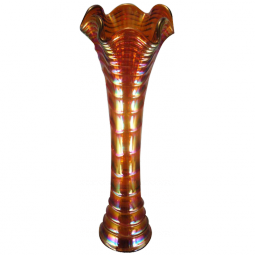 Imperial Ripple Amber Standard Size Vase