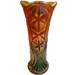 Millersburg Ohio Star Aqua Opal Slag Whimsey Swung Vase 1 of 2 Known