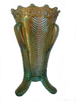 Northwood Daisy & Drape Aqua Opal Vase