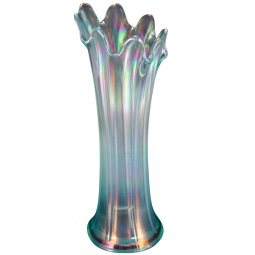 Northwood Thin Rib Ice Blue Mid-Size Vase