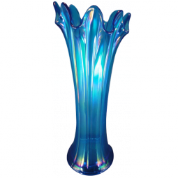 Northwood Thin Rib Sapphire Mid-Size Vase